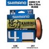 Шнур плетеный SHIMANO Kairiki 4 150m 0,315mm 29,9kg Orange, фото 