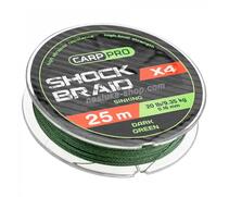 Шок-лидер CARP PRO Shock Braid PE 4x 20 lb 25м Dark Green, фото 