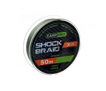 Шок-лидер CARP PRO Shock Braid PE 4x 20 lb 50м Dark Green, фото 