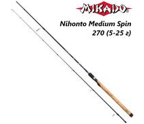 Спиннинговое удилище Mikado NIHONTO MEDIUM SPIN 270 (5-25 г), фото 