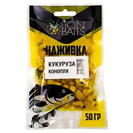 LION BAITS Кукуруза насадочная "Наживка" натуральная "Конопля" 50гр, фото 