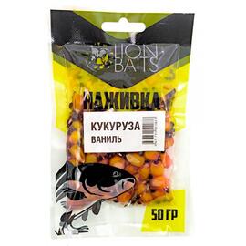 LION BAITS Кукуруза насадочная "Наживка" натуральная "Ваниль" 50гр, фото 