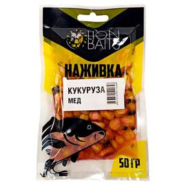 LION BAITS Кукуруза насадочная "Наживка" натуральная "Мед" 50гр, фото 