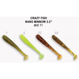 Мягкая приманка CRAZY FISH Nano Minnow 2.2" 22-55-M71-6, фото 