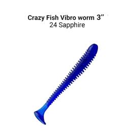 Мягкая приманка CRAZY FISH Vibro worm 3" 11-75-24-6, фото 