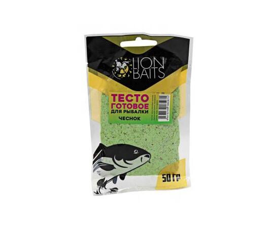 Lion Baits Тесто готовое для рыбалки "Чеснок" 50гр, фото 