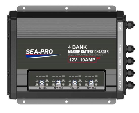 Зарядное устройство Sea-Pro ТЕ4-0330 (4х12В AGM, LEAD-ACID, LiFePo4), фото 