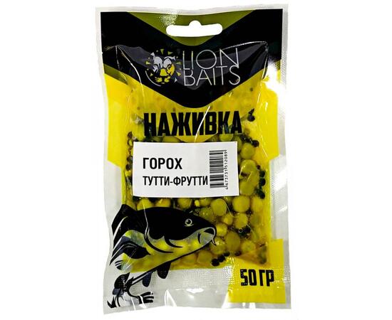 LION BAITS Горох насадочный "Наживка" натуральный "Тутти-Фрутти" 50гр, фото 