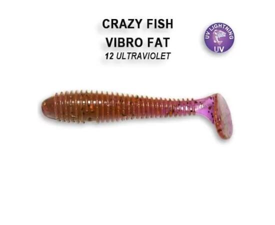 Мягкая приманка CRAZY FISH Vibro fat 2.7" 1-71-12-6, фото 