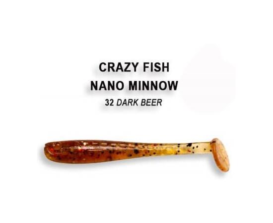 Мягкая приманка CRAZY FISH Nano Minnow 1.6" 6-40-32-6, фото 