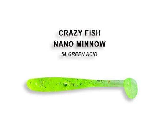 Мягкая приманка CRAZY FISH Nano Minnow 1.6" 6-40-54-6, фото 