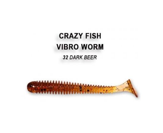 Мягкая приманка CRAZY FISH Vibro worm 2" 3-50-32-6, фото 