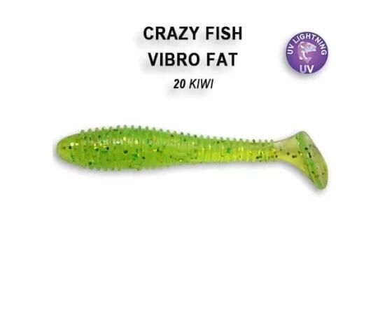 Мягкая приманка CRAZY FISH Vibro fat 2.7" 1-71-20-6, фото 