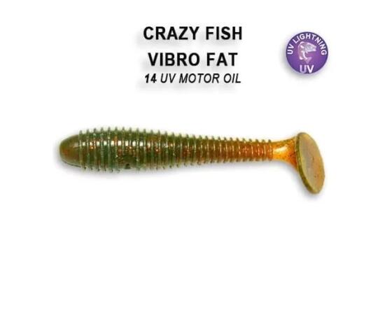 Мягкая приманка CRAZY FISH Vibro fat 2.7" 1-71-14-6, фото 